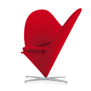 心型玻璃鋼捫布椅子